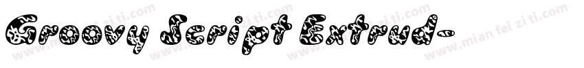 Groovy Script Extrud字体转换